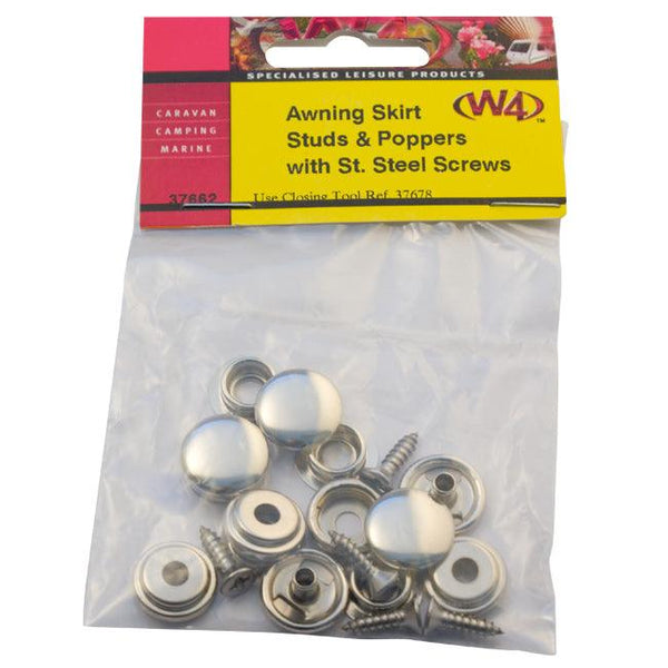 Awning Skirt Studs And Poppers