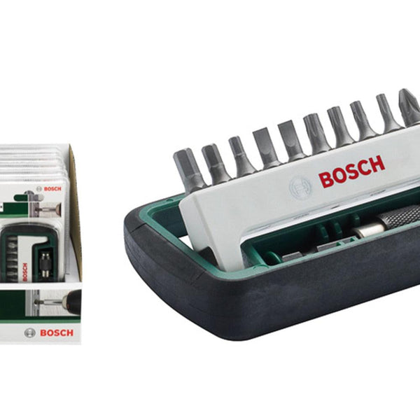 Bosch 12 Piece Compact Hex, Screwdriver & Torx Bit Set