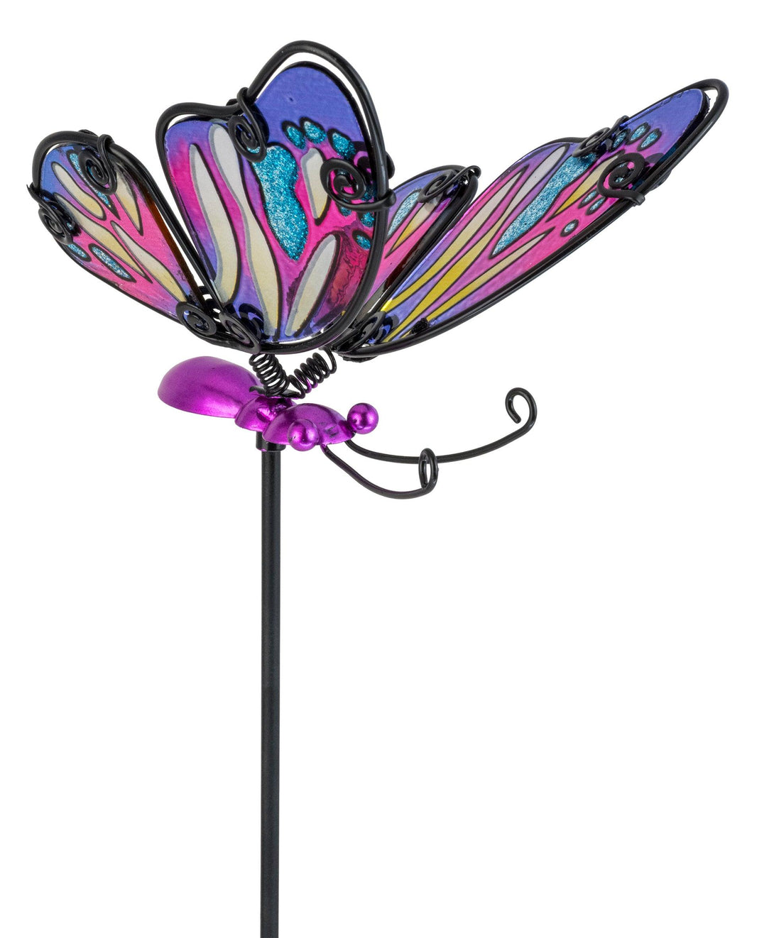 Butterfly Pot Stake - Multi Coloured - Towsure