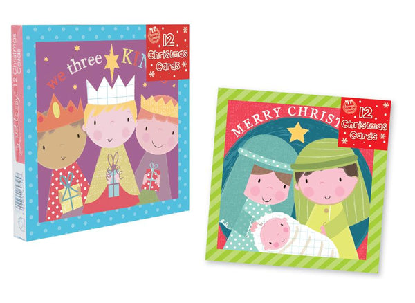 Christmas Cards With Nativity Design - Pack of 12