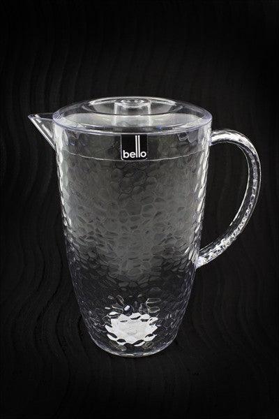 Clear Dimple Plastic Pitcher With Lid