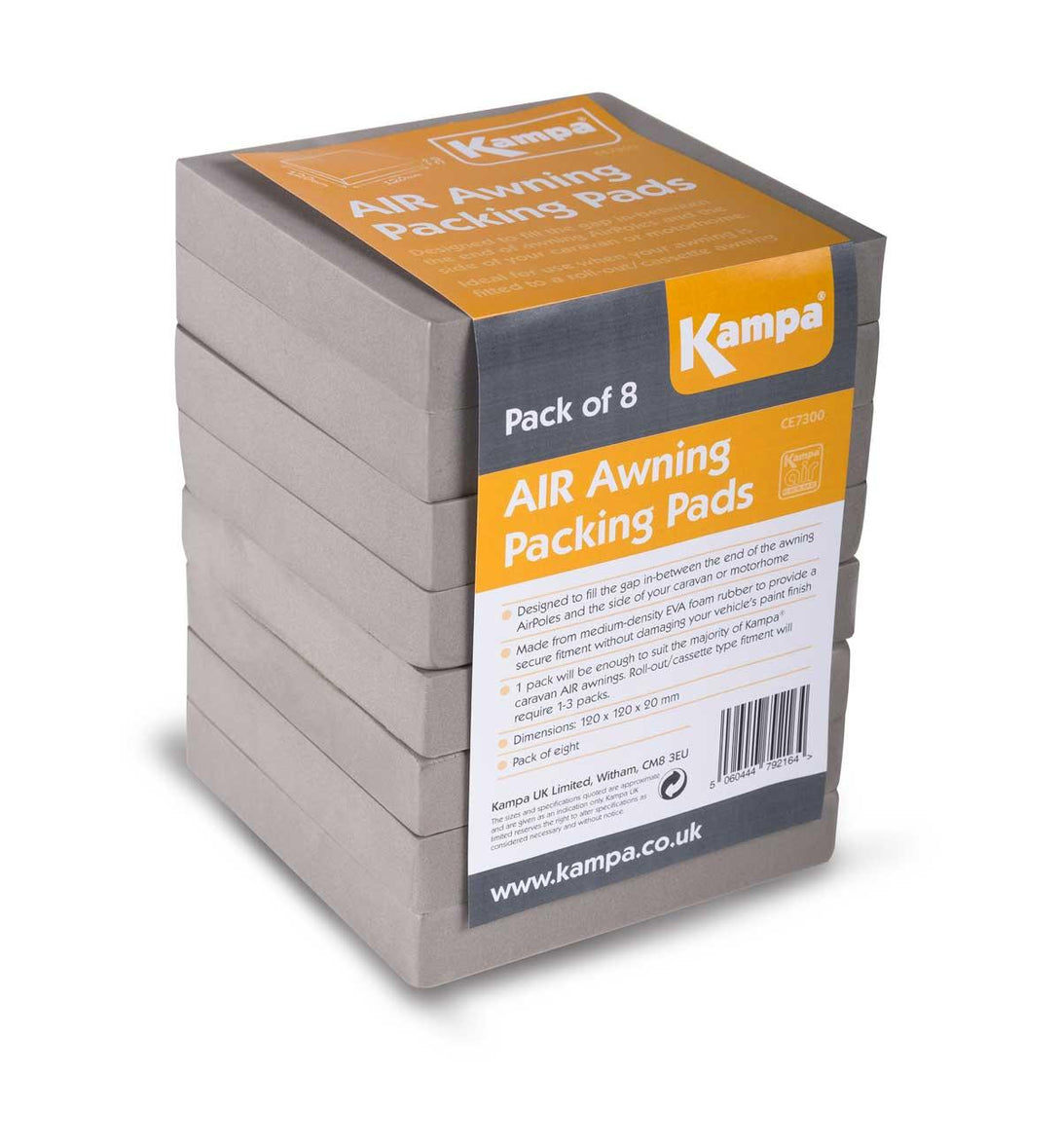 Kampa Dometic Air Awning Packing Pads - Set of 8