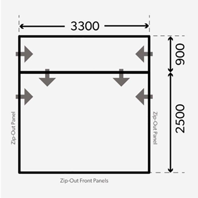 Dometic Rally Air Pro 330 Drive Away Awning - Towsure