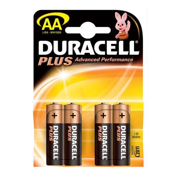 Duracell Plus AA (LR6 / MN1500) Batteries - Pack Of 4