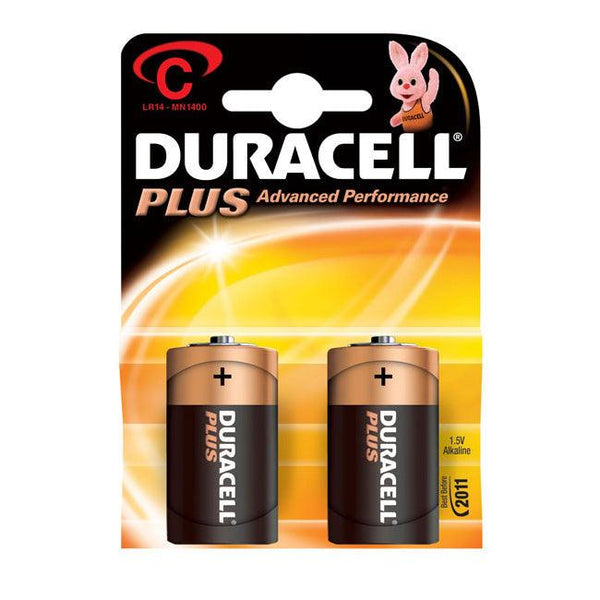 Duracell Plus C ( LR14C / MN1400) Batteries - Pack Of 2