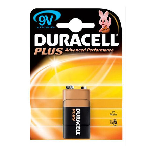 Duracell Plus PP3 (6LR61 / MN1604) 9 Volt Battery