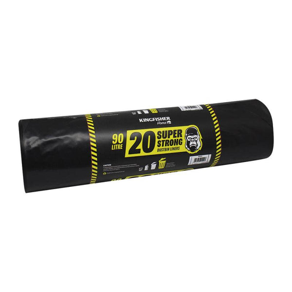 Dustbin Liners - Super Strong Black Pack Of 20