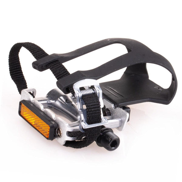 ETC Alloy Road Bike Pedals with Toeclips