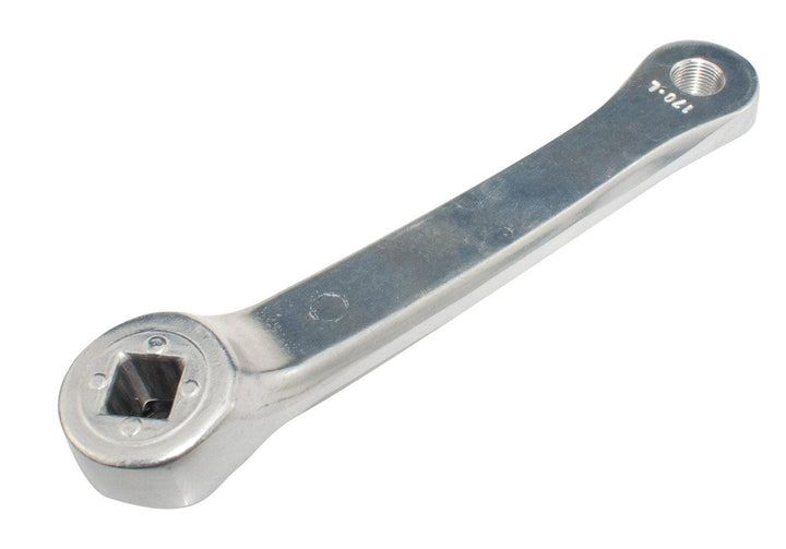 ETC Cotterless Left-hand Crank Silver Alloy - 170mm - Towsure