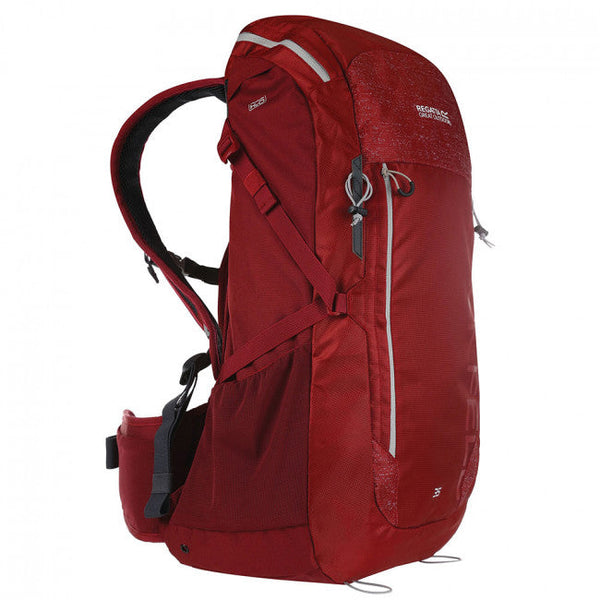 Regatta Blackfell III 35L Rucksack - Delhi Red / Light Steel
