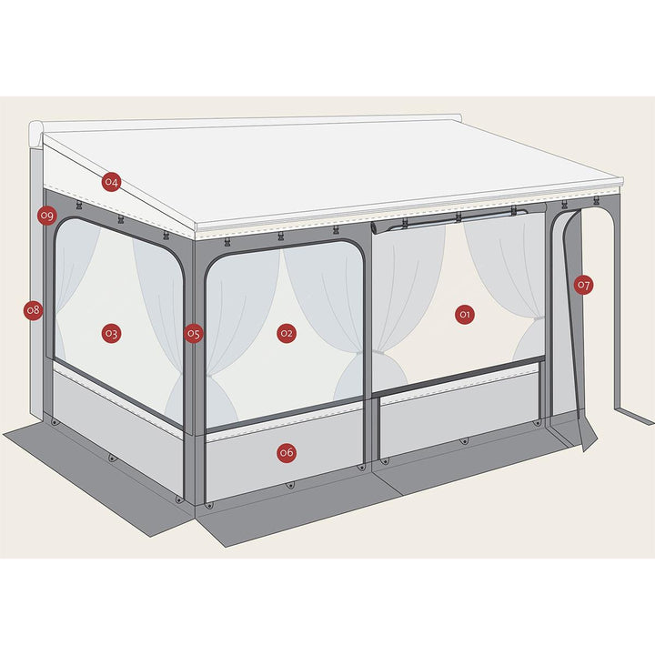 Fiamma Caravanstore & F35 Pro Privacy Room CS Light - Towsure