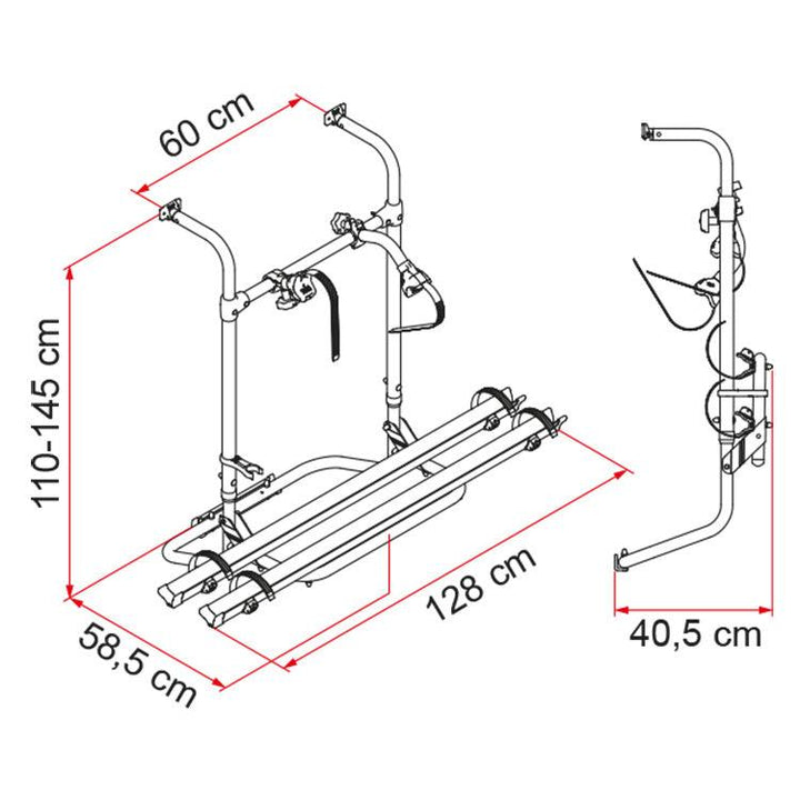 Fiamma Carry-Bike Simple Plus 200 Caravan Cycle Carrier - Towsure