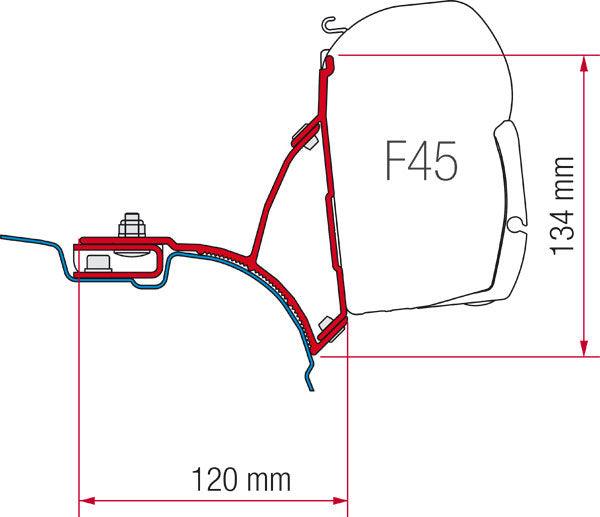 Fiamma F45 S Adaptor 98655-647 - VW T5 Transporter EU (LHD)