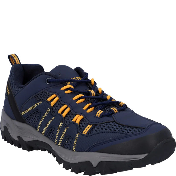 Hi-Tec Men's Jaguar Walking Shoes - Navy/Yellow
