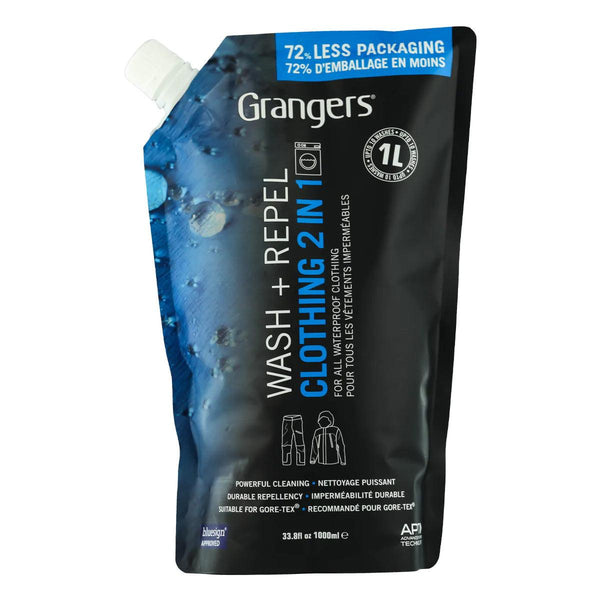 Grangers Clothing Wash + Repel 2-in-1 - 1L Litre Pouch