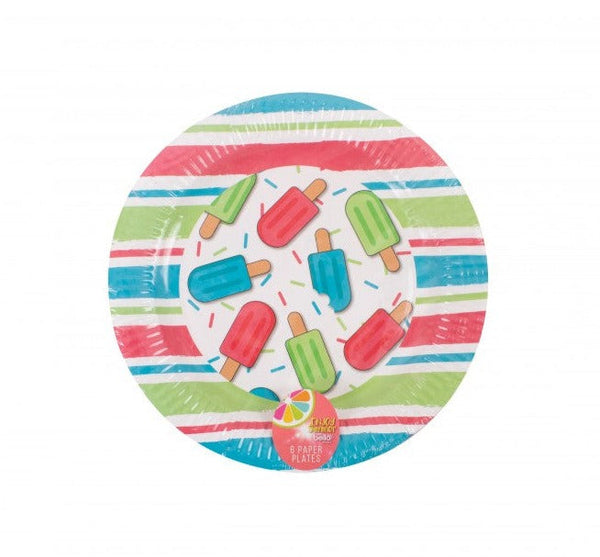 Lolly Pop Paper Plate - Pack Of 6