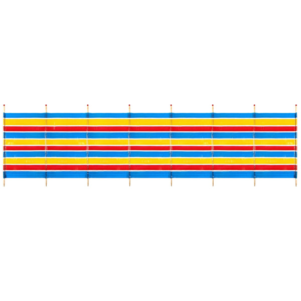 8 Pole Windbreak Tall - Multi Coloured