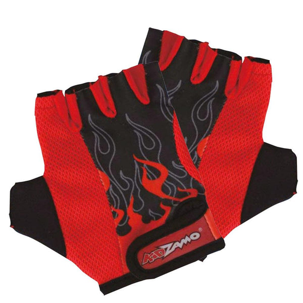 Kidzamo Childrens Bike Gloves - Red Flame
