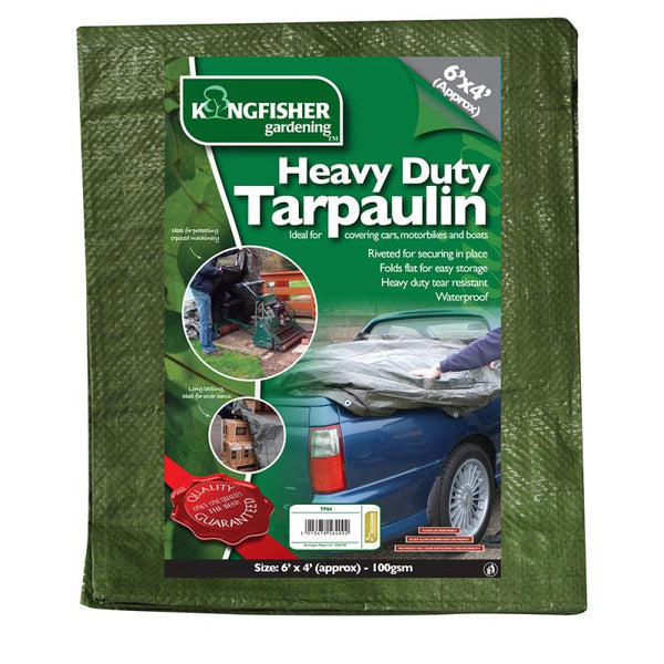 Kingfisher Heavy Duty Tarpaulin - 1.8 x 1.2m