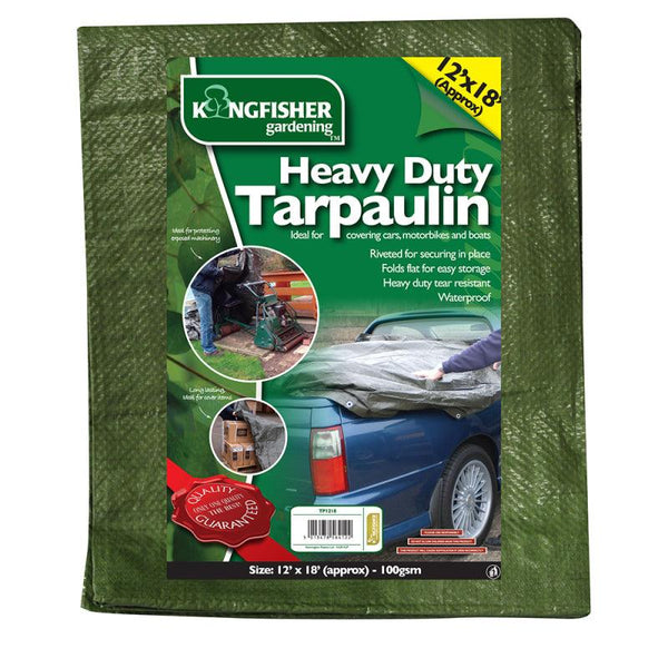 Kingfisher Heavy Duty Tarpaulin - 3.7 x 5.5m