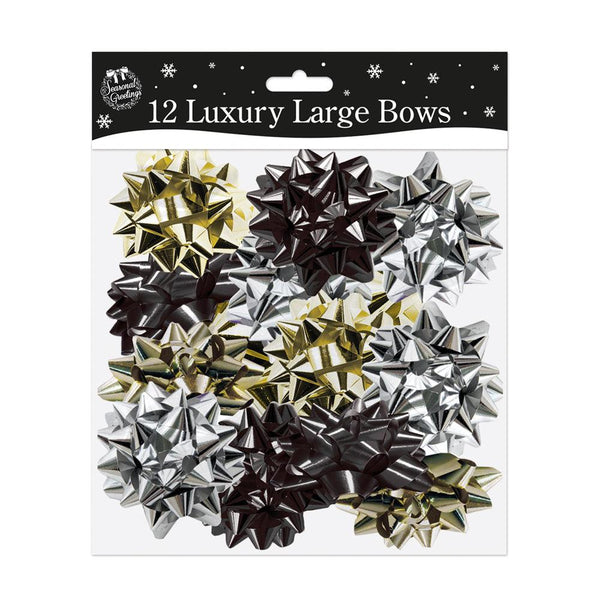 Large Luxury Bows In Modern Colours - pack of 12