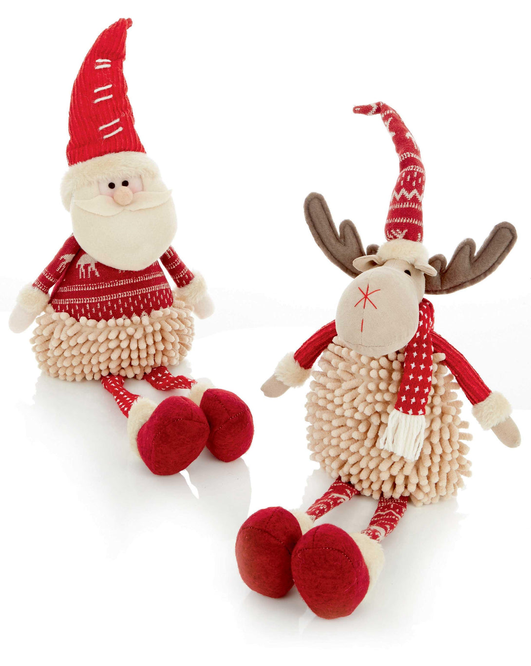 Long Legged Chenille Christmas Figure - 45cm - Towsure