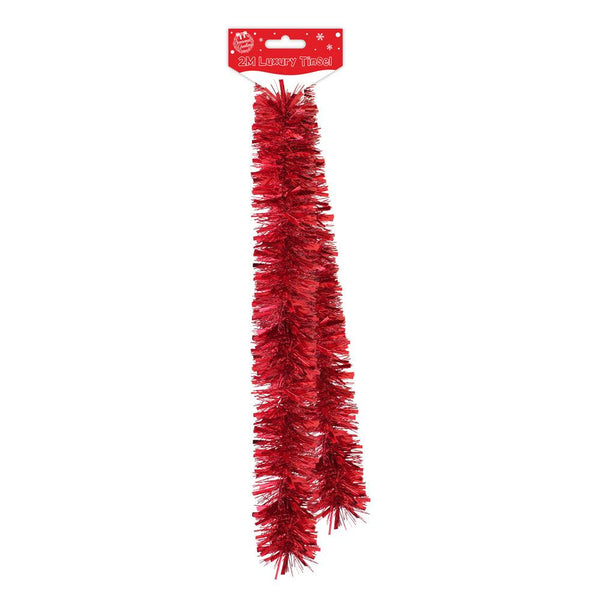 Luxury Red Tinsel - 2mtr