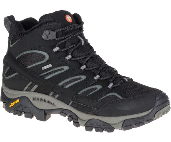 Merrell Men's Moab 2 Mid GORE-TEX Walking Boots - Black