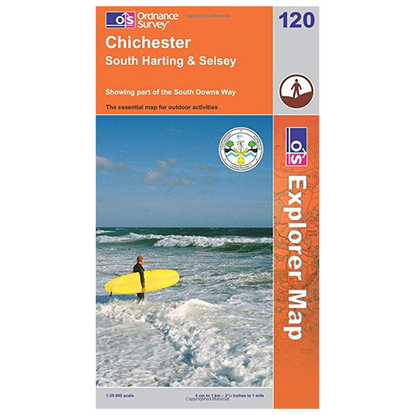 OS Explorer Map 120 - Chichester South Harting & Selsey