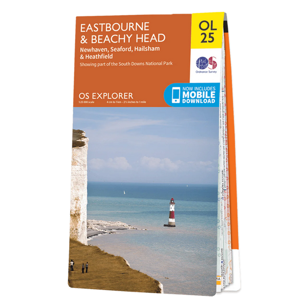 OS Explorer Map 123 - Eastbourne & Beachy Head Newhaven Seaford Hailsham & Heathfield