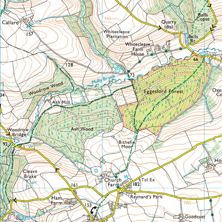 OS Explorer Map 127 - South Molton & Chulmleigh King?s Nympton Chittlehampton & Dolton - Towsure