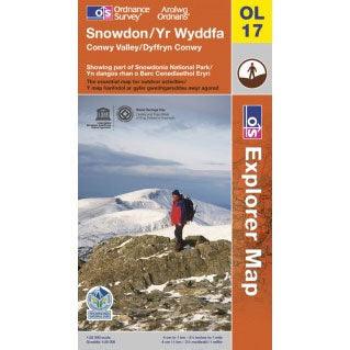 OS Explorer Map OL17 - Snowdon Conwy Valley