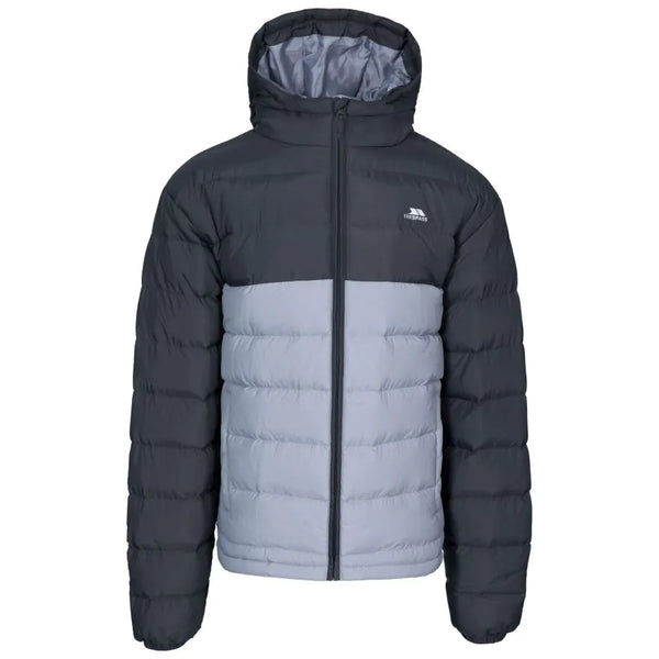 Trespass Mens Padded Water Resistant Jacket Oskar - Carbon