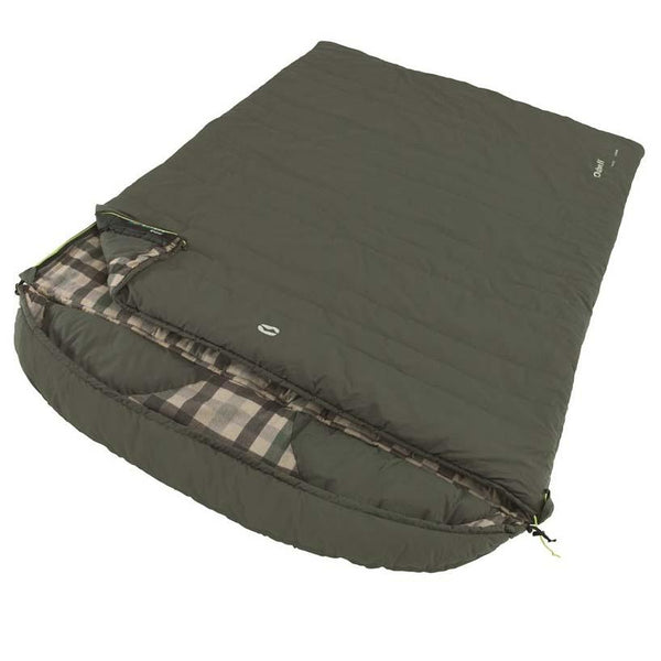 Outwell Camper Lux Double Sleeping Bag - Forest Green