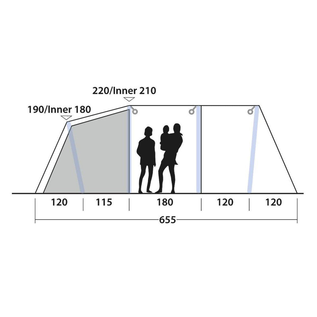 Outwell Parkdale Air 6PA Tent - Towsure