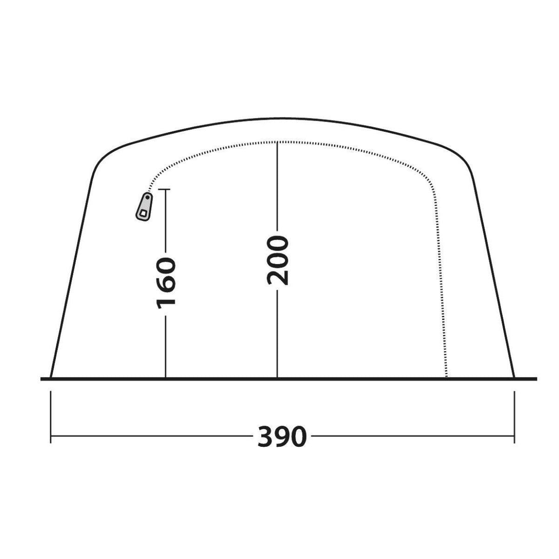 Outwell Parkdale Air 6PA Tent - Towsure