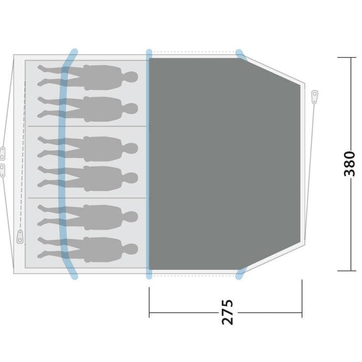 Outwell Starhill 6A Woven Tent Carpet - Towsure