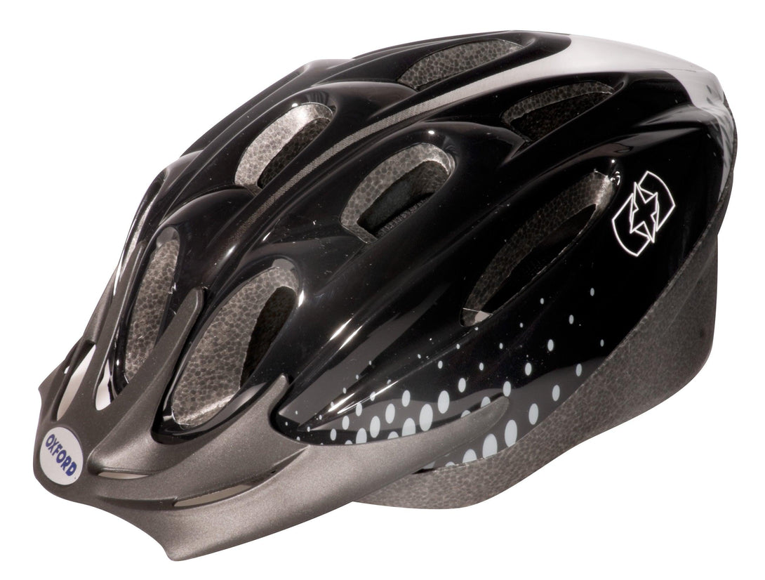 Oxford F15 Hurricane Cycle Helmet - Black - Towsure