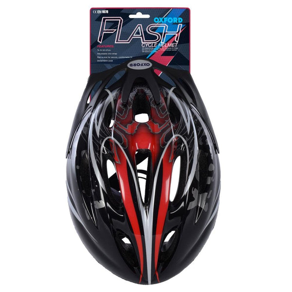 Oxford Flash Youth Cycle Helmet - Red 50-54cm