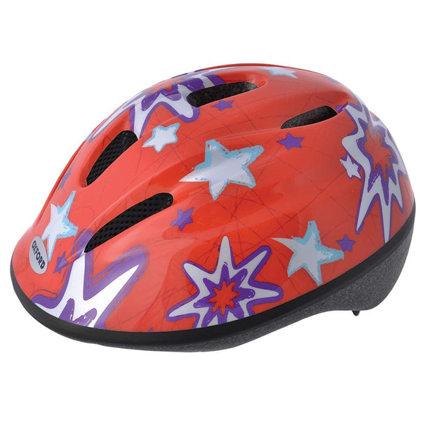 Oxford Little Explorer Red Stars Kids Cycle Helmet 46-53cm