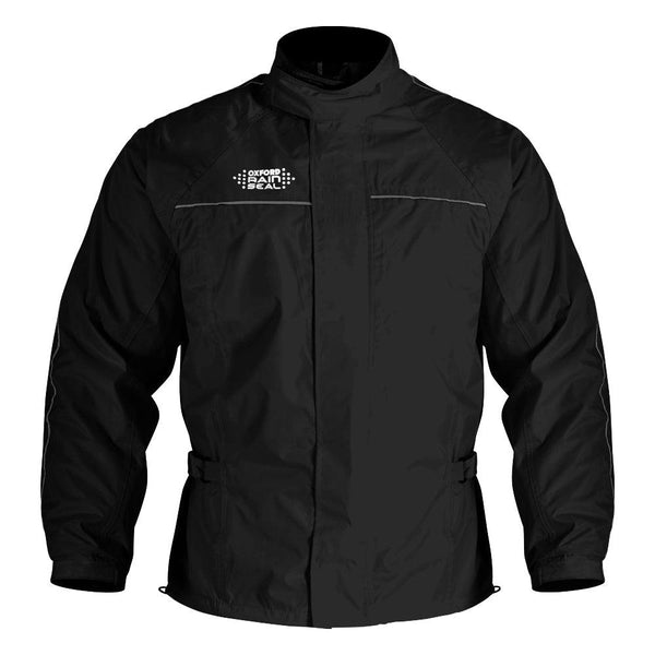 Oxford Men's Rainseal Packaway Lined Waterproof Jacket - Black