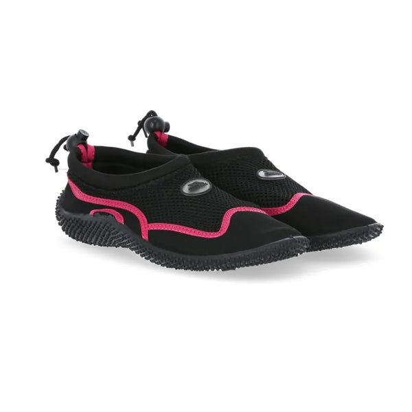 Trespass Unisex Aqua Shoes Paddle -Black/Raspberry