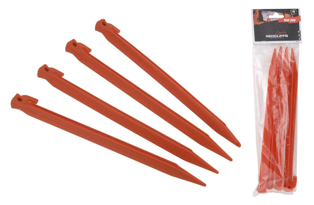 Plastic Tent Pegs 30cm - Pack of 4 - Towsure