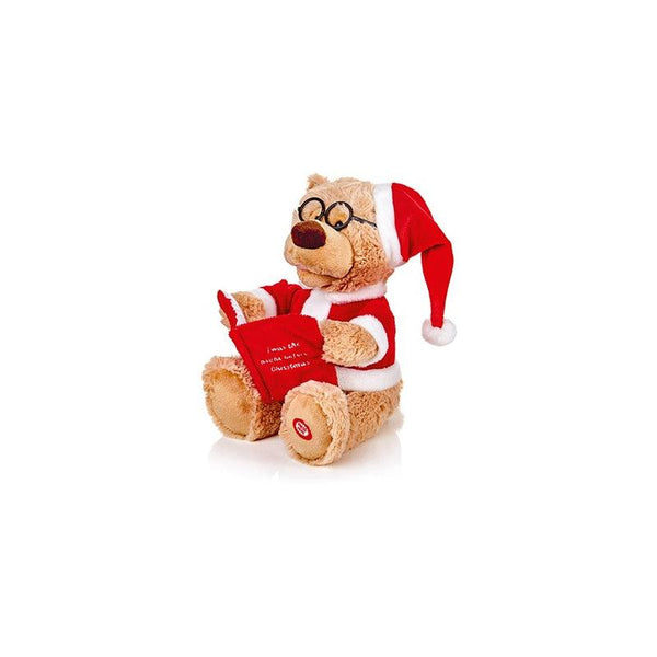 Premier Decorations 24cm Story Telling Bear with Music and Animation