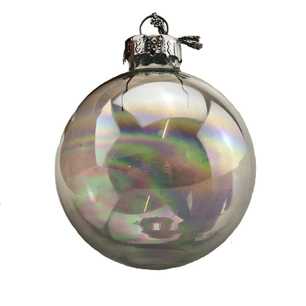 Premier Decorations 60 mm Clear Glass Ball Bauble