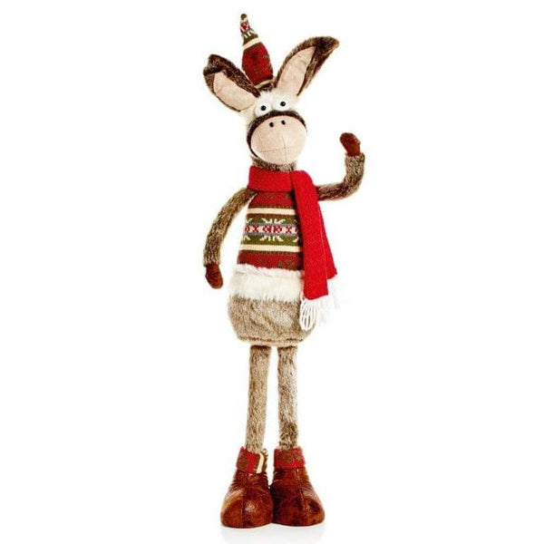 Premier Decorations 60cm Standing Donkey in Hat