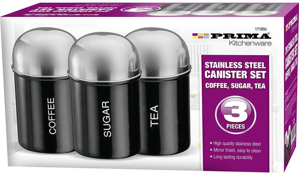 Prima Steel Canister Set