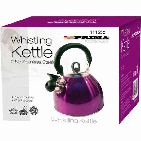 Prima Whistling Kettle 2.5L - Purple