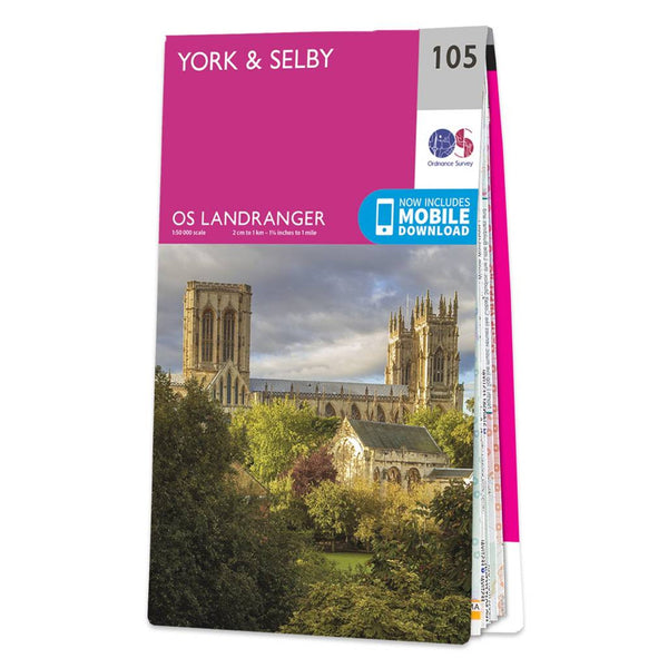 OS Landranger Map 105 York & Selby