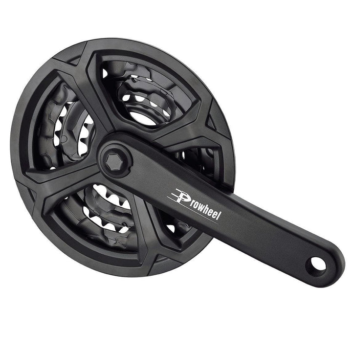 Prowheel Black Alloy Triple Chainset 170mm - 48/38/28T - Towsure